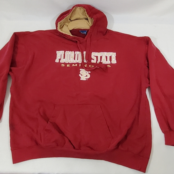 Vintage Florida State Seminoles Hoodie Sweatshirt XL Red Baggy, Oversized Heavy - Picture 12 of 16